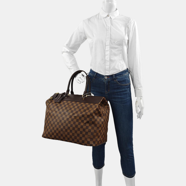 GREENWICH Lona recubierta Damier Ebene Marrón