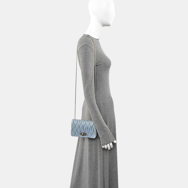 Matelassé Mini Lambskin Blue