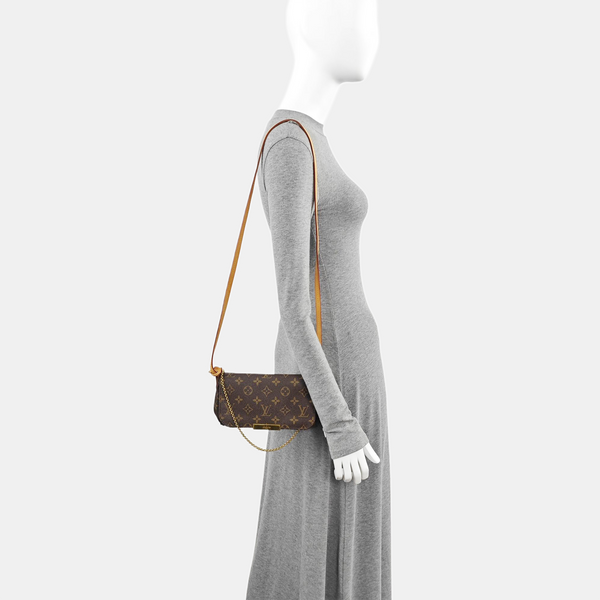 FAVORITE PM Monogram Coated Canvas Brown