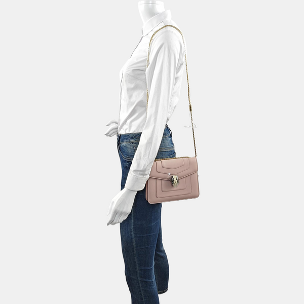 SERPENTI FOREVER Small Calfskin Pink
