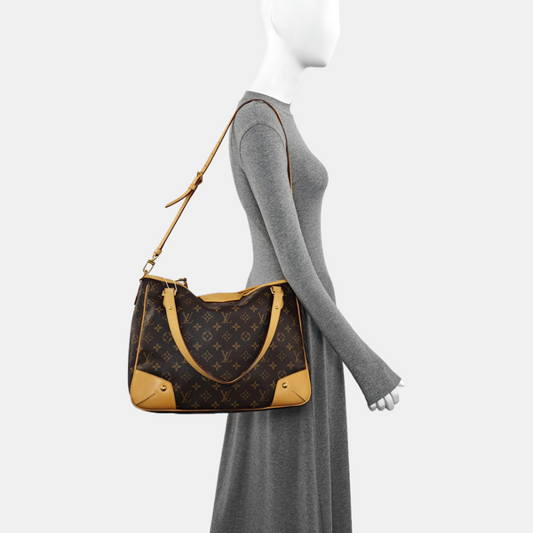 ESTRELA MM Monogram Coated Canvas Brown