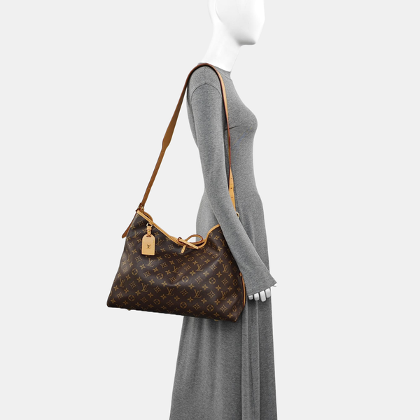 CARRYALL MM Monogram Coated Canvas Brown