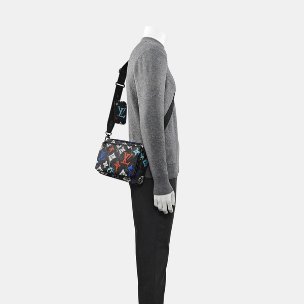 Monogram Coated Canvas Shoulder Bag Multicolor