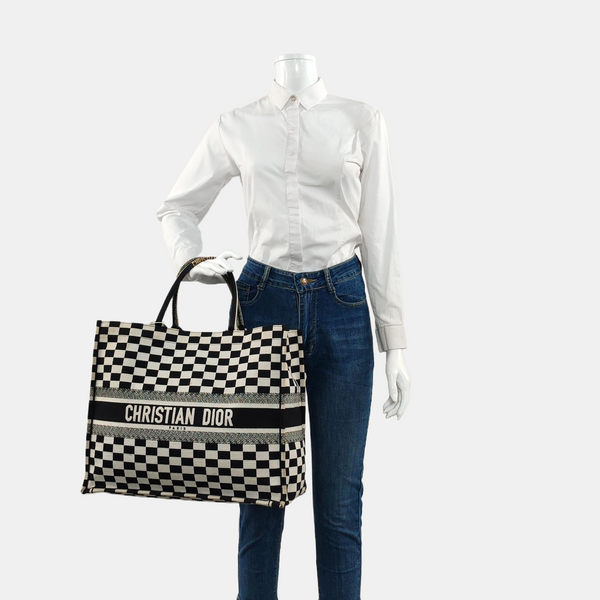 Book Tote Large Canvas Black