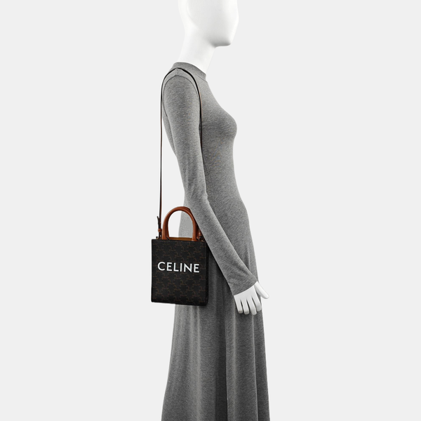 CABAS CELINE Mini Coated Canvas Brown