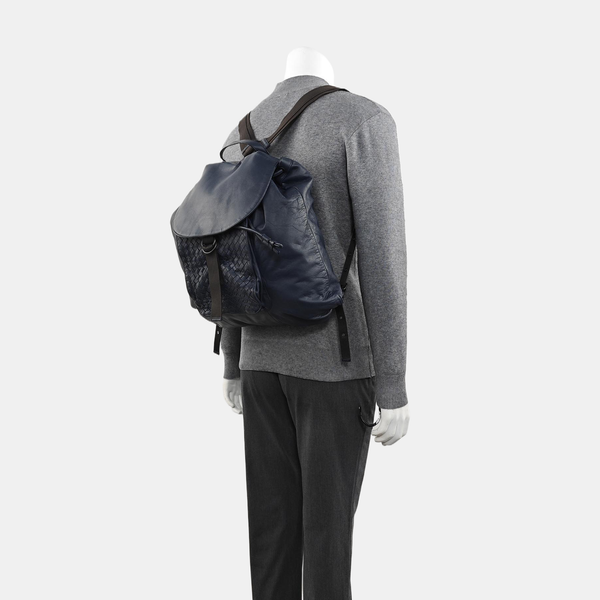 Calfskin Backpack Blue