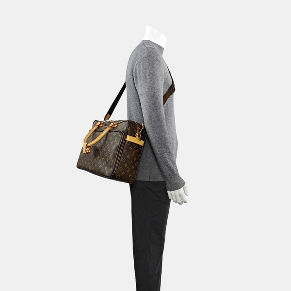 ICARE Monogram Coated Canvas Brown