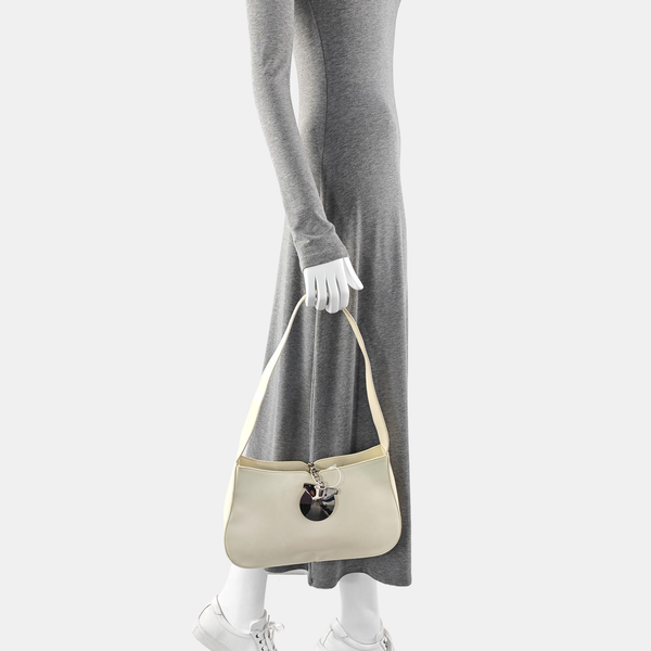 Calfskin Shoulder Bag White