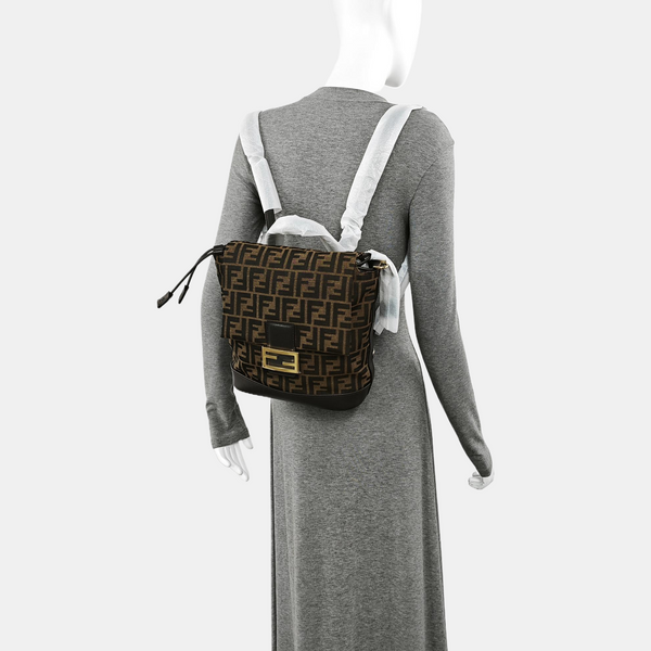 Fabric Backpack Brown