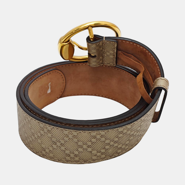 Leather Belt Gold