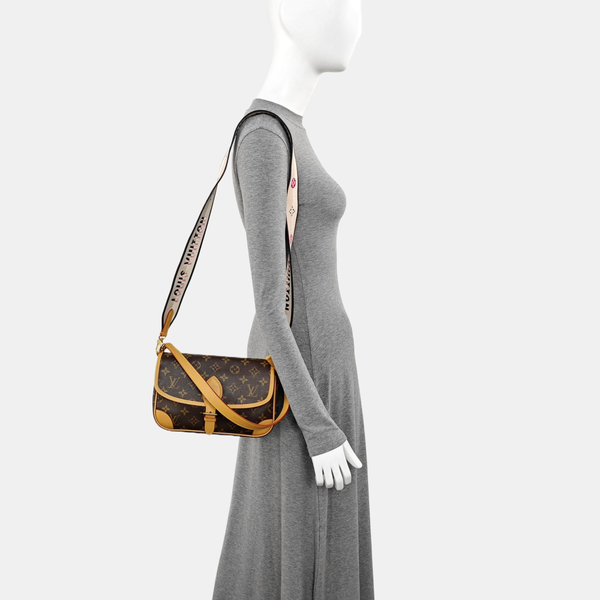 DIANE Monogram Coated Canvas Brown