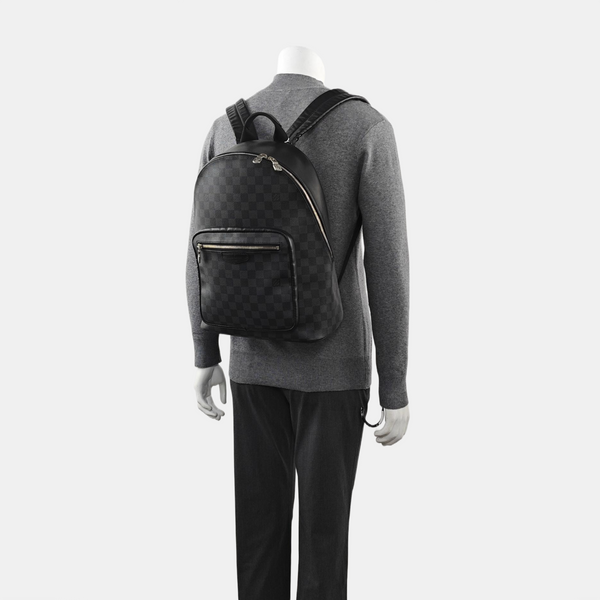 JOSH Damier Graphite Calfskin Gray
