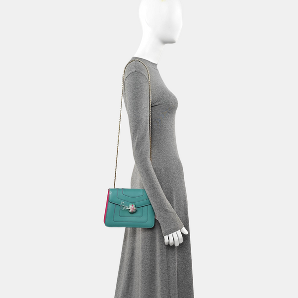 SERPENTI FOREVER Small Calfskin Green