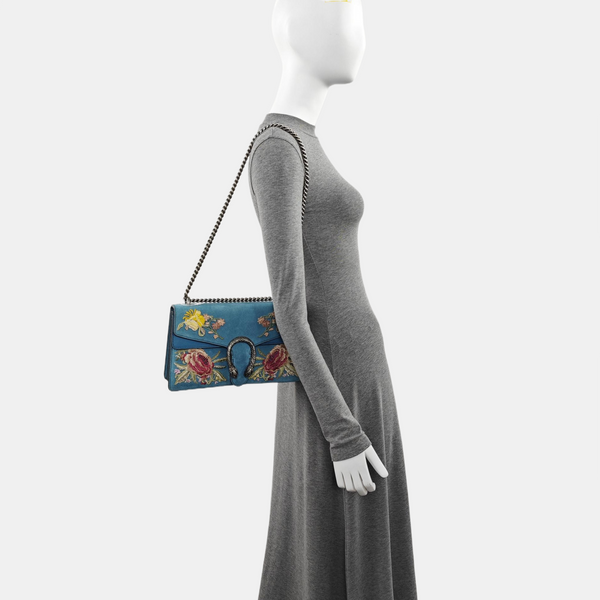 Authenticated pre-owned Dionysus Suede Blue - Shoulder Bag at Looply