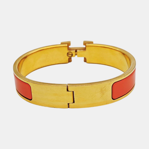 Clic H Metal Gold Bangle