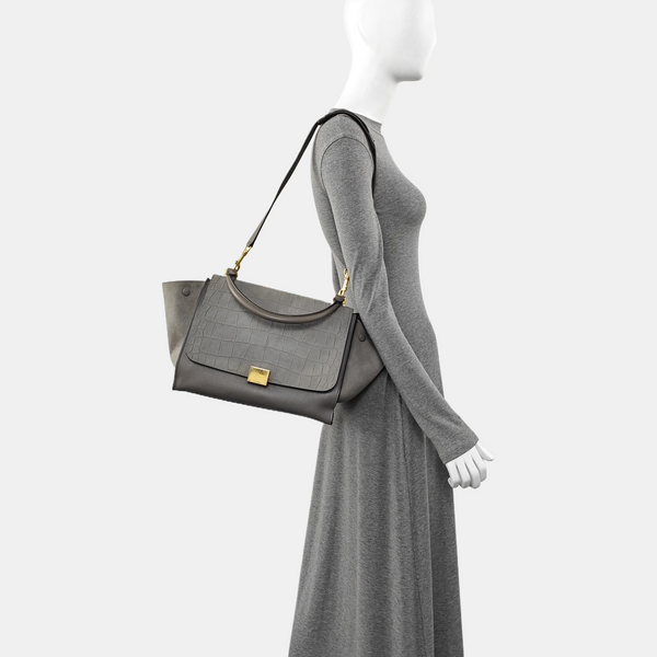 TRAPEZE Medium Suede Gray