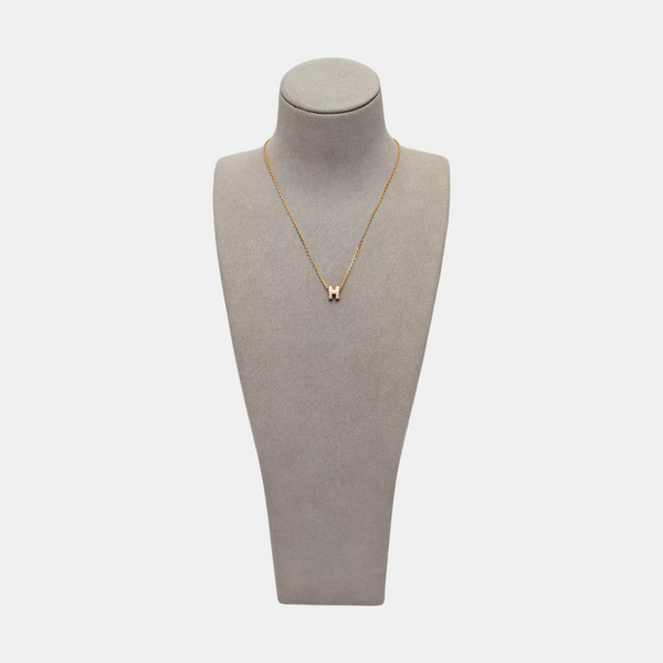 Pop H Metal Rose Gold Necklace