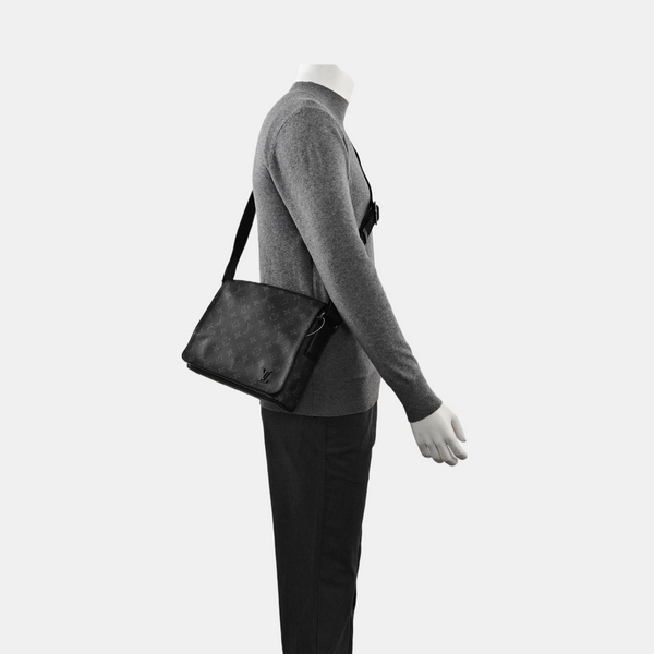DISTRICT PM Monogram Coated Canvas Gray