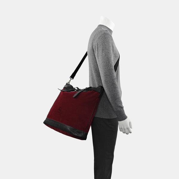 Fabric Shoulder Bag Red