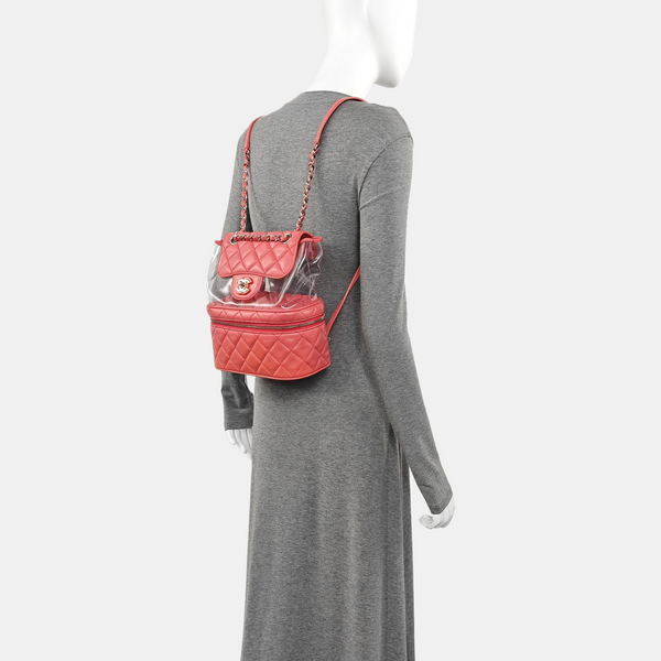 AQUARIUM Quilted Calfskin Red