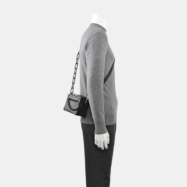 SOFT TRUNK Mini Monogram Coated Canvas Black