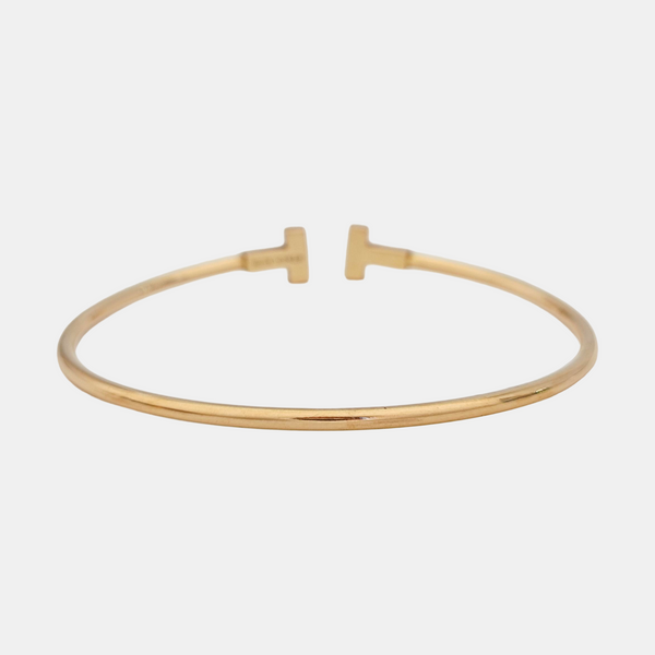Tiffany T 18k Rose Gold Bangle