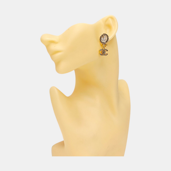 Metal Gold Clip On Earrings