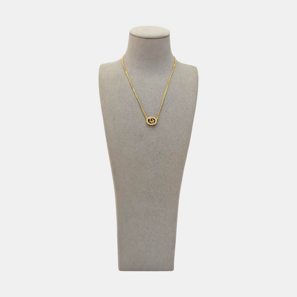 Dior Oblique Metal Gold Necklace