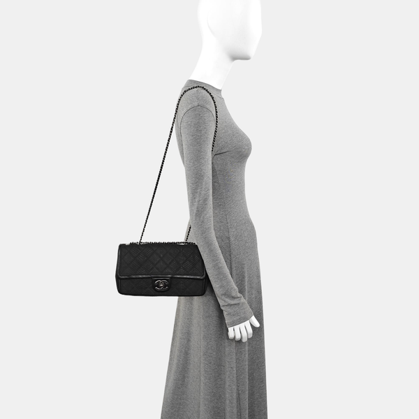 Python Shoulder Bag Black