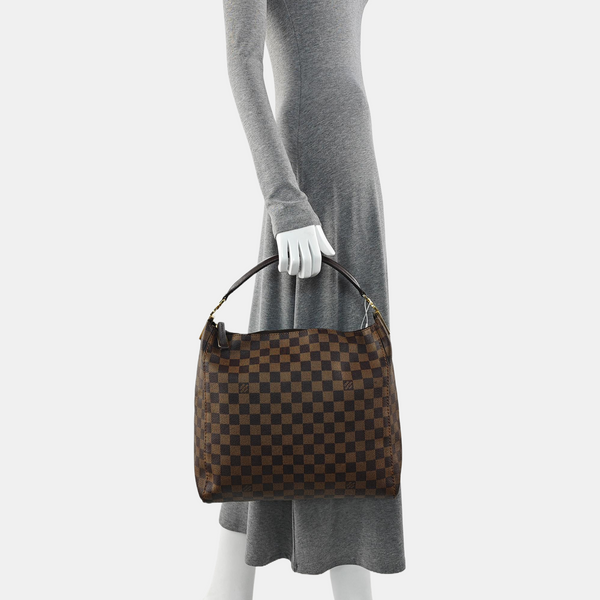 PORTOBELLO PM Damier Ebene Coated Canvas Brown