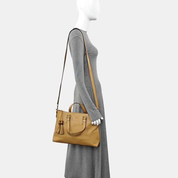 Calfskin Tote Bag Yellow