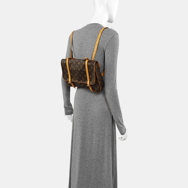 MARELLE SAC À DOS Monogram Coated Canvas Brown