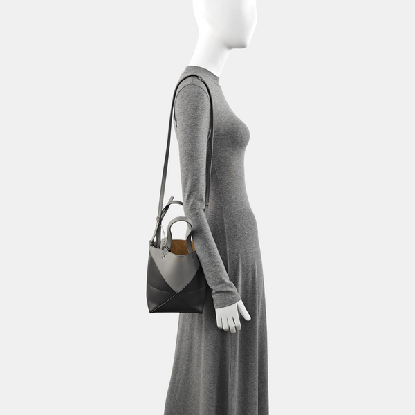 Authenticated pre-owned Puzzle Fold Mini Calfskin Grey - Shoulder Bag at Looply