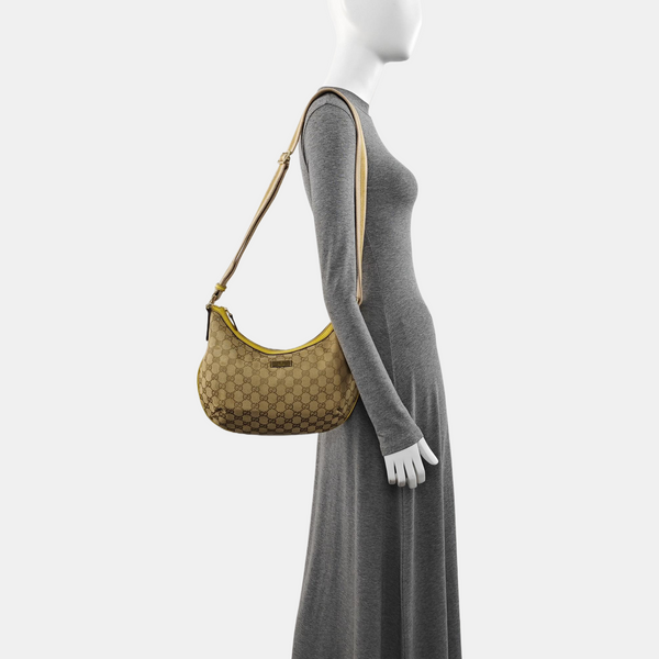 Monogram Coated Canvas Shoulder Bag Beige