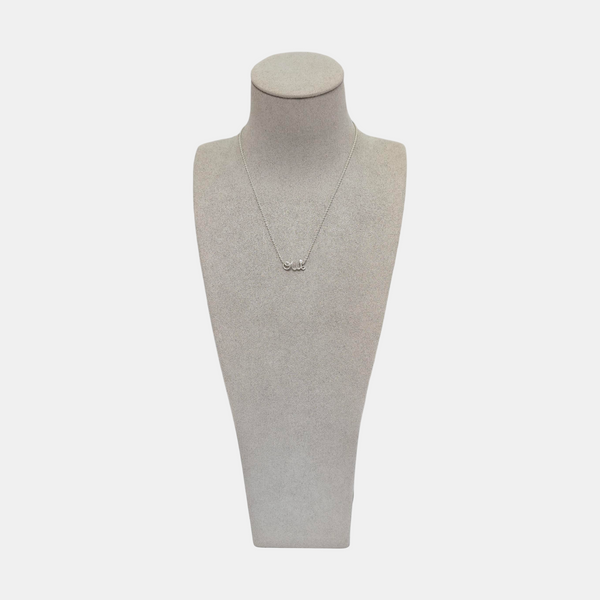 Oui 18k White Gold Silver Necklace
