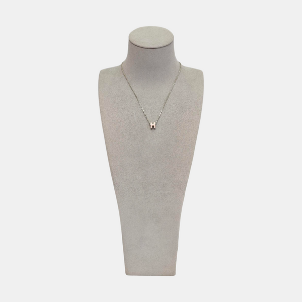Pop H Metal Silver Necklace