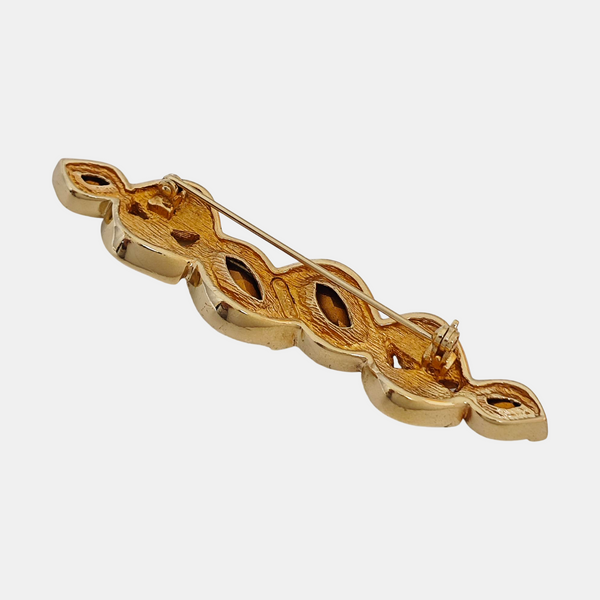 Metal Gold Brooch