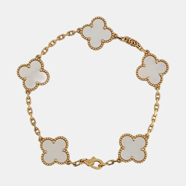 Vintage Alhambra 18k Gold Bracelet