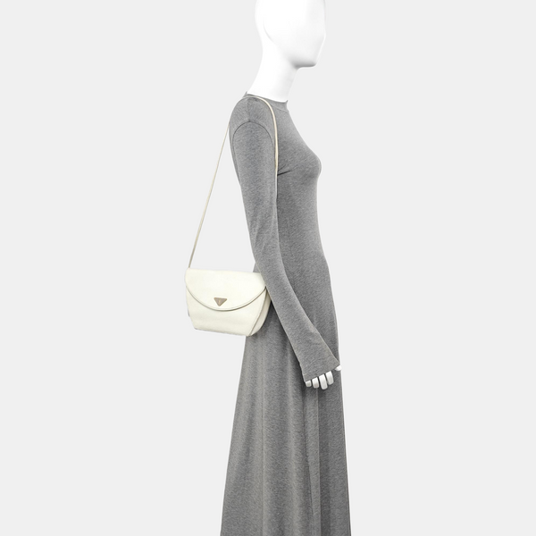 Calfskin Shoulder Bag White