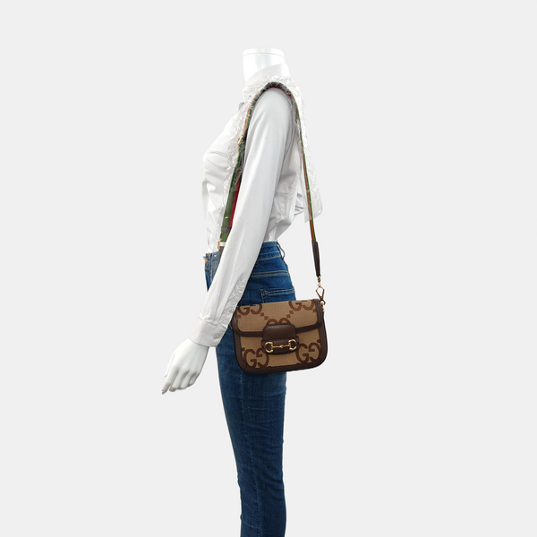 Horsebit 1955 Mini Monogram Canvas Beige