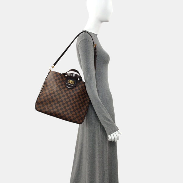 ROSEBERY Damier Ebene Coated Canvas Brown