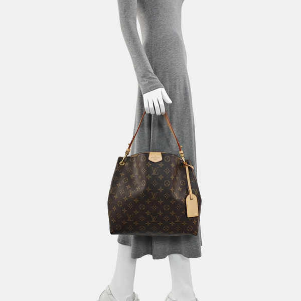 GRACEFUL TPM Monogram Coated Canvas Brown
