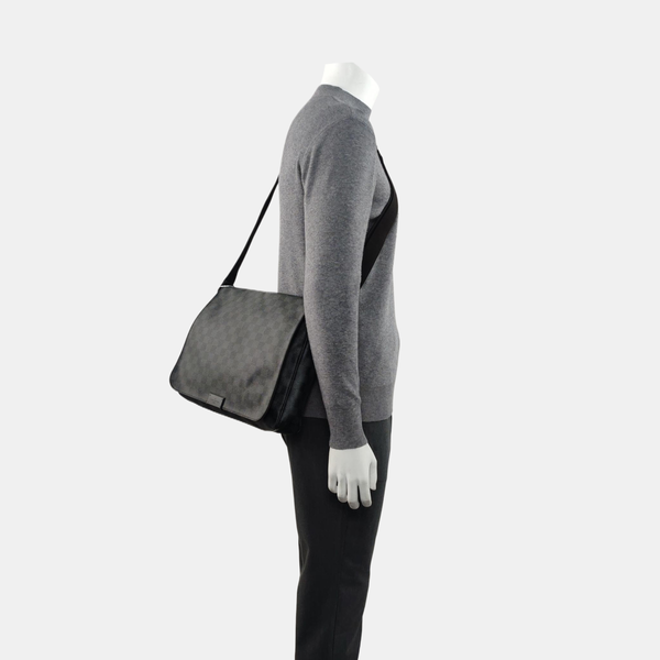 DISTRICT MM Damier Graphite Coated Canvas Gray