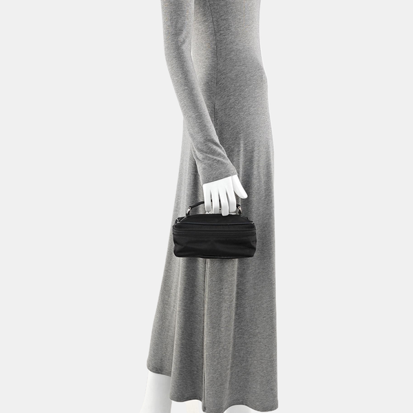 Canvas Top Handle Bag Black