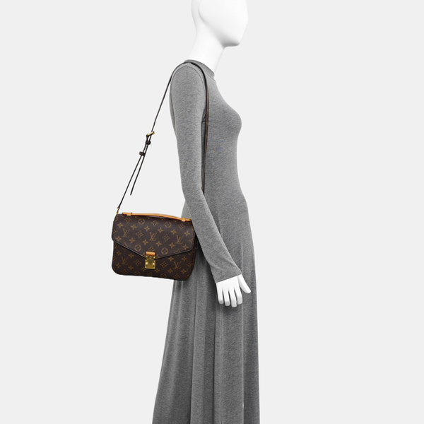 MÉTIS MM Monogram Coated Canvas Brown