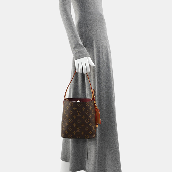 ALL IN BB Monogram Coated Canvas Brown