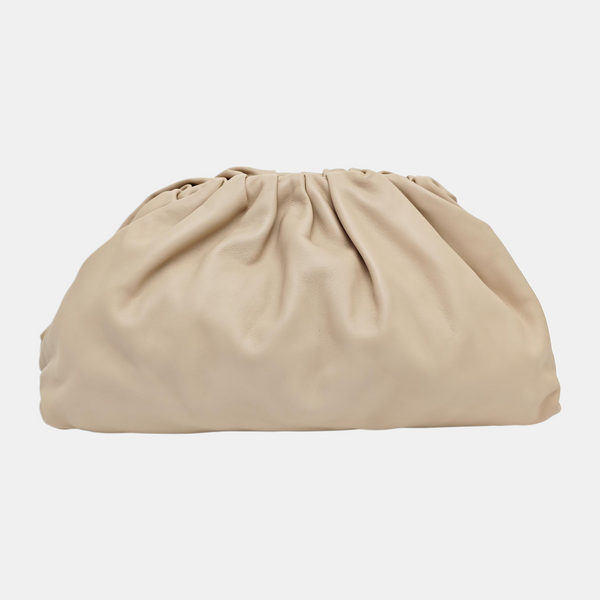 The Pouch Large Calfskin Beige