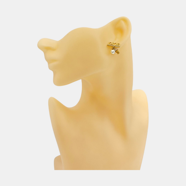 Metal Gold Stud Earrings