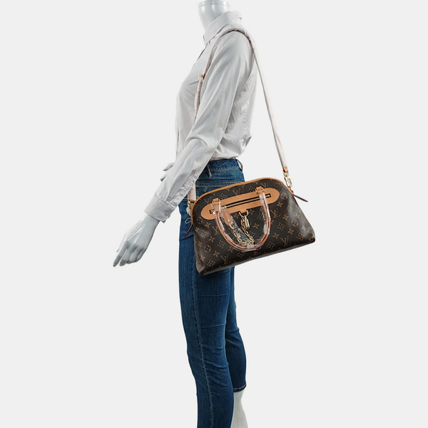 EVERMORE PM Monogram Coated Canvas Brown