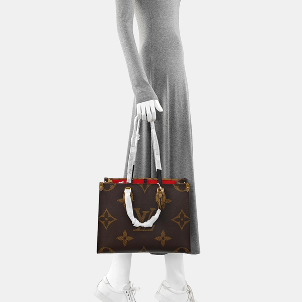 ONTHEGO MM Monogram Coated Canvas Brown